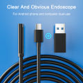 Type-c 5.5/7mm Endoscope Scope Camera 1m 1.5m 2m for Car Scenarios Endoscope Camera with 6 Led Lights Ideal for Car Engines.