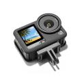 For DJI Osmo Action 6 Silicone Protective Case with Lanyard and Lens Cap. 