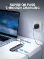 USB C Hub Multiport Adapter, dockteck 7-in-1 USB-C Hub with 4K 60Hz, 1Gbps Ethernet, 100W Power Delivery, SD/TF Card Slots, USB 3.0 5Gbps Data Ports, for MacBook Pro, MacBook Air, iPad Pro, XPS. 