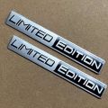 2PCS Limited Edition Emblem 3D Metal Badges Decal Sticker Auto Racing Sport Emblem for Rear Trunk Side Fender Car Motorcycle. 