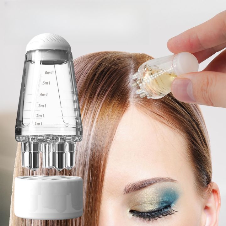 6ml Hair Oil Applicator Scalp Comb Ball Root Comb Applicator Bottle Scalp Massager Hair Growth