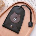 Ready to Send car key bag, large soft leather, large capacity, cute cartoon pattern. 