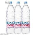 Evian Natural Mineral Water 1.5ltr (pack of 3). 