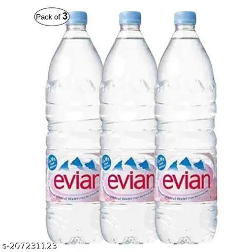 Evian Natural Mineral Water 1.5ltr (pack of 3)