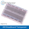 1pcs NEW MB-102 MB102 Breadboard 830 Point Solderless PCB Bread Board White/Transparent Test Develop DIY For Arduino. 