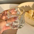 Unique Whisky Glass Irregular Transparent Glass Wine Cup Drinking Glasses for Home Summer Beverage Cup Kitchenware. 