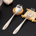 Tiartisan Titanium Ultra-light Durable Portable Sandblasting Fork Polished Spoon Cutlery Tableware Set for Camping Backpacking. 