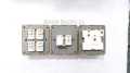 GFC Gang Switch Standard Value Pack: 4 Gang+ Fan Dimmer+13A 5 pin Multi Socket+3 gang Plastic Back Cover.. 