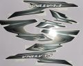 Bajaj Platina 100cc Grey Bike Full Sticker Kit. 
