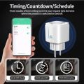Powered By Tuya WiFi/ZigBee 3.0 Smart Plug EU Socket Outlet 16A/20A Power Monitor Timer Remote Voice Control Alexa  Home. 
