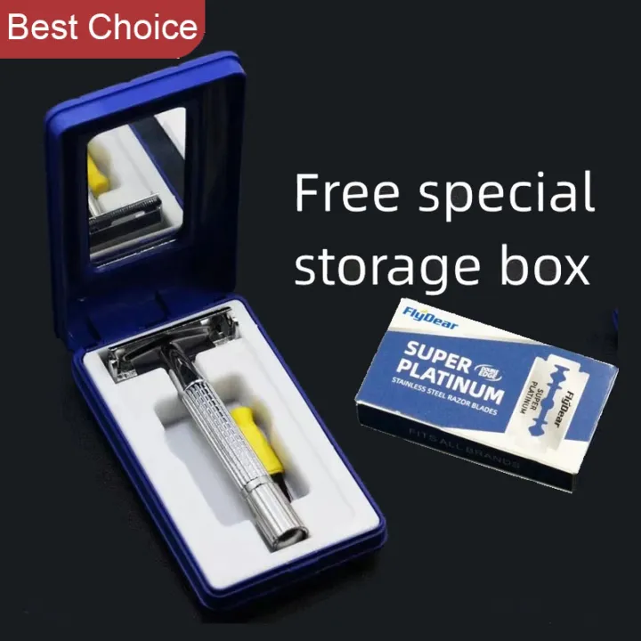 Double%20Edge%20Beard%20Hair%20Shaver%20Set%20Men's%20Traditional%20Classic%20Beard%20Razor%20With%20blades%20Safety%20Razor%20for%20%20Barber%20Styling%20Accessories%20-%20Image%202