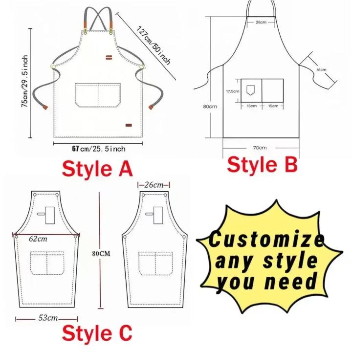 Customized%20Logo%20Adjustable%20Apron%20Canvas%20Work%20Apron%20With%20Pocket%20for%20Restaurant%20Kitchen%20Beauty%20Hairdressing%20Cafe%20Waiter%20Work%20Apron%20-%20Image%205