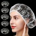 300/100/Pack Heavy-Duty Elastic High-Quality Disposable Shower Caps - Transparent Plastic Disposable Head Covers for Travel, Hair Salons, Hair Dyeing, and Haircuts, Suitable for Hair Care, Swimming, and Bathing - Indoor Shoe Covers, Clean and Hygienic,....