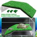Turtle Basking Platform Resting Simulation Habitat Lawn Ramp Tortoise Dock Floating Island Reptile Terrarium Aquarium Accessory. 