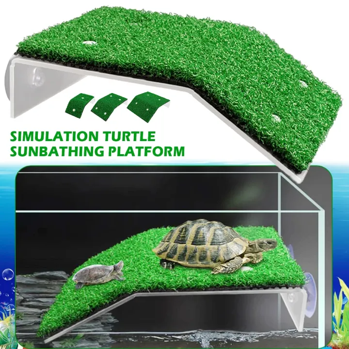 Turtle%20Basking%20Platform%20Resting%20Simulation%20Habitat%20Lawn%20Ramp%20Tortoise%20Dock%20Floating%20Island%20Reptile%20Terrarium%20Aquarium%20Accessory%20-%20Image%202