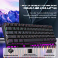 ZSUS Z61-B USB Gaming Mechanical Mini Keyboard Red Switch RGB Backlit 61 Keys Wired Feel for Game/Office. 