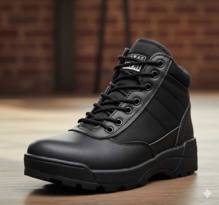 swat%20Work%20Men's%20Sublite%20Cushion%20Tactical%20Mid%20Cut%20Soft%20Toe%20Shoe%20Black%20Military%20Boot%20-%20Image%207