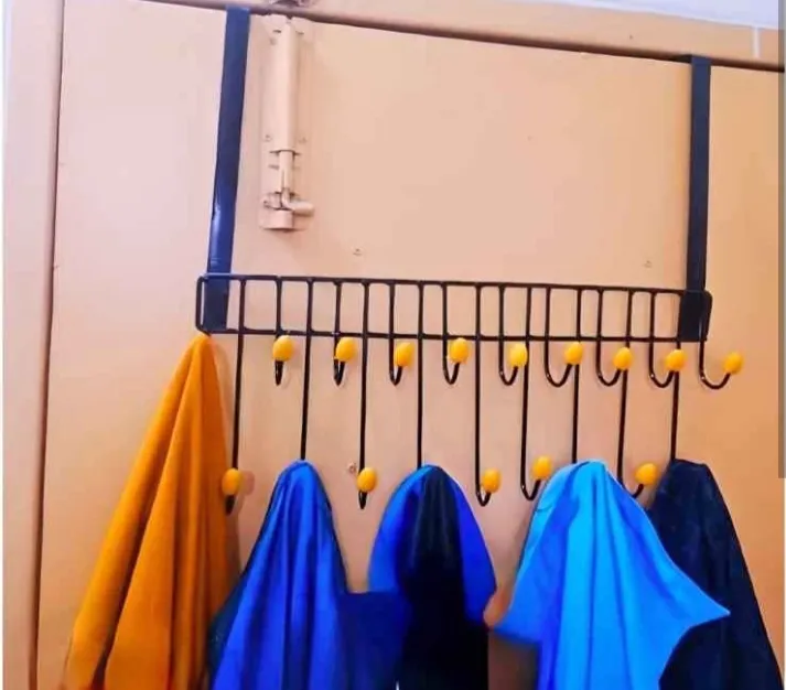 Magic%20Door%20Hanger%2019%20Hooks%202%20Step%20space%20saver%20door%20cloth%20hook%20hanger%20Metal%20pant%20hanger%20-%20Image%202