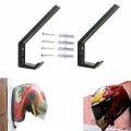 Helmet wall hanger hook mount stand (2 pieces or 1 paired).