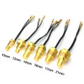 1/8 NPT 3/8NPT Water Temperature Sensor Car Meter Oil Temp Sensor 10MM 14MM 17MM 21MM Car SensorFor 12V/24V Car Truck Boat. 
