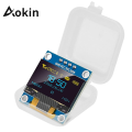 Aokin 0.96 inch OLED Display Screen Module I2C IIC 128x64 SS - D - 1306 3.3V-5V Blue/blue Yellow/White for Arduino ESP32 ESP8266. 