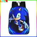 Sonic with Compartments Primary and Middle Students Schoolbag Sport Backpack Boy Girls Anime kawaii Cartoon School Bag Mochila. 