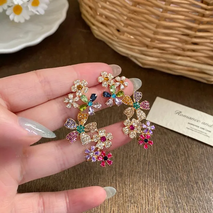 Romantic%20Colorful%20Zircon%20Flower%20Earrings%20For%20Women%20Girls%20Fashion%20Sweet%20Waterdrop%20Flower%20Earrings%20Exquisite%20Party%20Jewelry%20Gifts%20-%20Image%203
