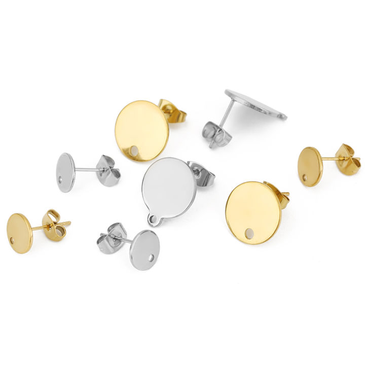20pcs%20Never%20Fade%208%2010%2012%20mm%20Stainless%20Steel%20Stud%20Earring%20Hooks%20Connectors%20With%20Earring%20Back%20DIY%20For%20Jewelry%20Findings%20Supplies%20-%20Image%206