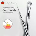 Pimples Blackhead Clip Tweezers Acne Blackhead Removal Needles Beauty Artifact Blemish Extractor Remover Needle Tool Wholesale. 