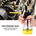 Oiler Lubricator Machine Oil Pump 200ml Transparent Plastic Bottle Pot Refueling Pot Injector Tool Grease Gun with 150mm Mouth. 