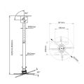 North Bayou NBT-718-2 Projector Bracket/Mount 0.83m. 