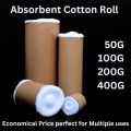 High Quality Absorbent Cotton Roll Soft Cotton Wool 400g 200g 100g 50g – Fine Multipurpose Cotton for Makeup Removal Skincare Beauty Baby Care First Aid Dressing Wound Care Cleaning Salon Use Craft Work Kitchen Home Daily Hygiene School Science Lab. 