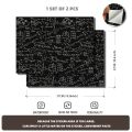 2-Piece Math Formula Pattern Laptop Stickers for Glass, Plastic, and Metal Surfaces, Durable and Scratch Resistant, Vehicle Deca.