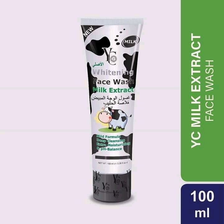 Original YC Whitening face wash  milk extract - 100ml