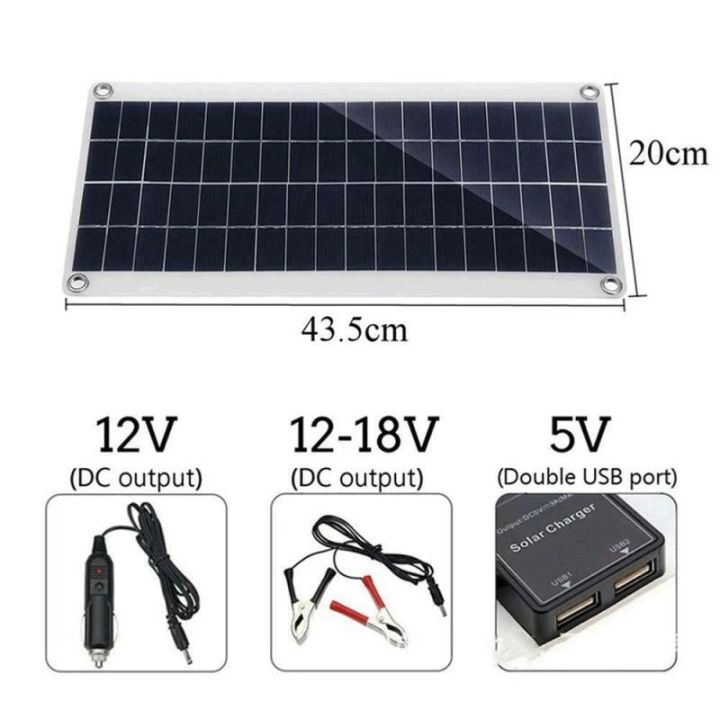 Solar%20Panel%20Kit%2030W%2012V%20Dual%20USB%20Output%20Solar%20Cells%20Solar%20Panel%2020A%2030A%2040A%2050A%20Controller%20For%20Car%20Yacht%20Battery%20Boat%20Charger%20-%20Image%202