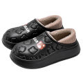 TZLDN Womens Mens House Waterproof Fanshion Bear Slippers Slip on Snow Winter Warm Fully Fur Lined Slippers Indoor Outdoor Shoes.