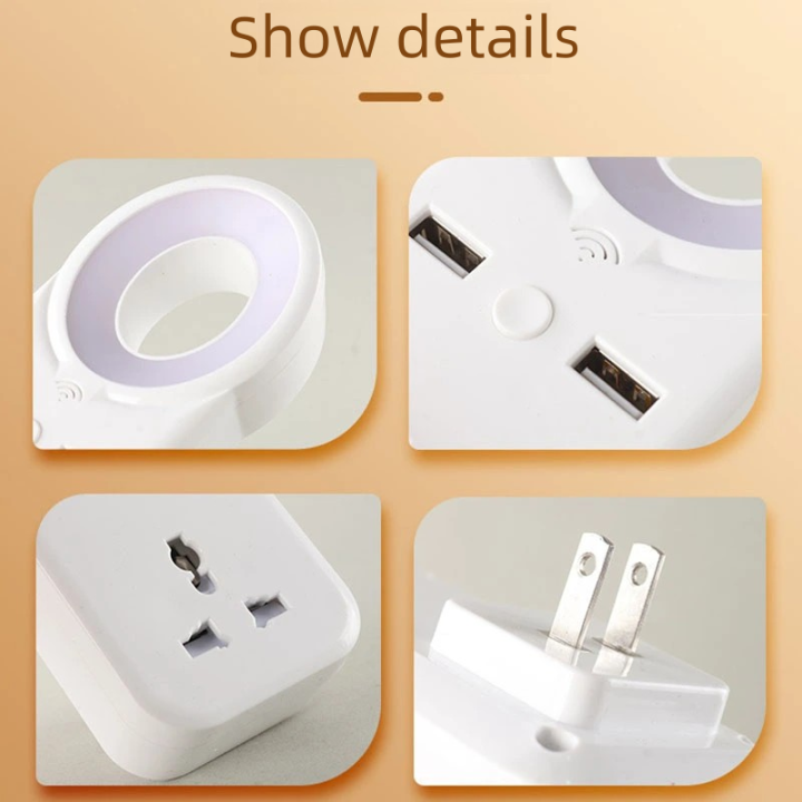 New%20LED%20Night%20Light%20Smart%20Remote%20Control%20Night%20Sensor%20Round%20Plug%20in%20With%20USB%20Bedroom%20Home%20Night%20Lamp%20-%20Image%204