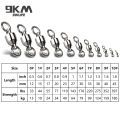 9KM 10pack Ball Bearing Swivel Heavy Duty Trolling Swivel Stainless Steel Fishing Connector for Slow Pitch Jigging.