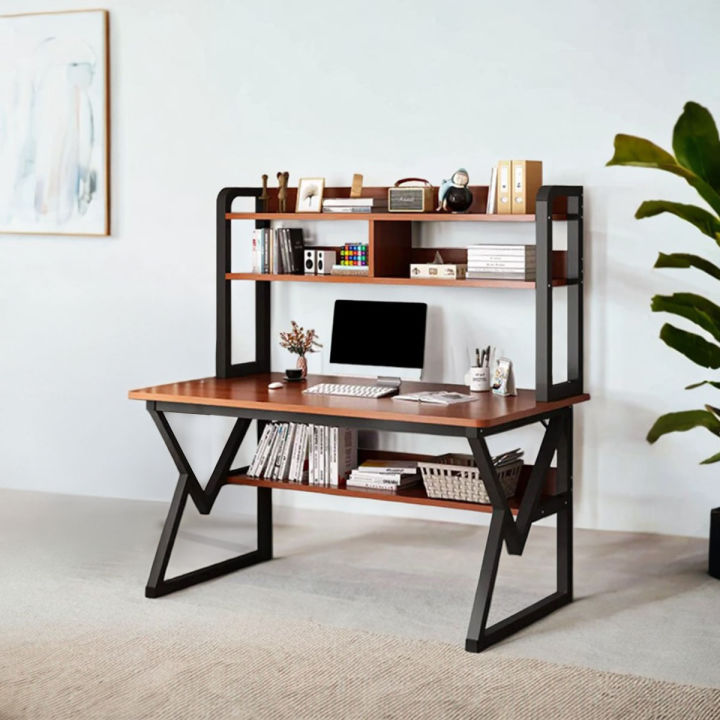 Space-Saving Computer Table with Metal Frame – Ideal for Small Spaces and Home Offices