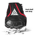 Motorcycle Leather Gloves Carbon Fibre Four Seasons Waterproof Touch Screen Non-slip Motorbike Gloves Perforated Ventilate.
