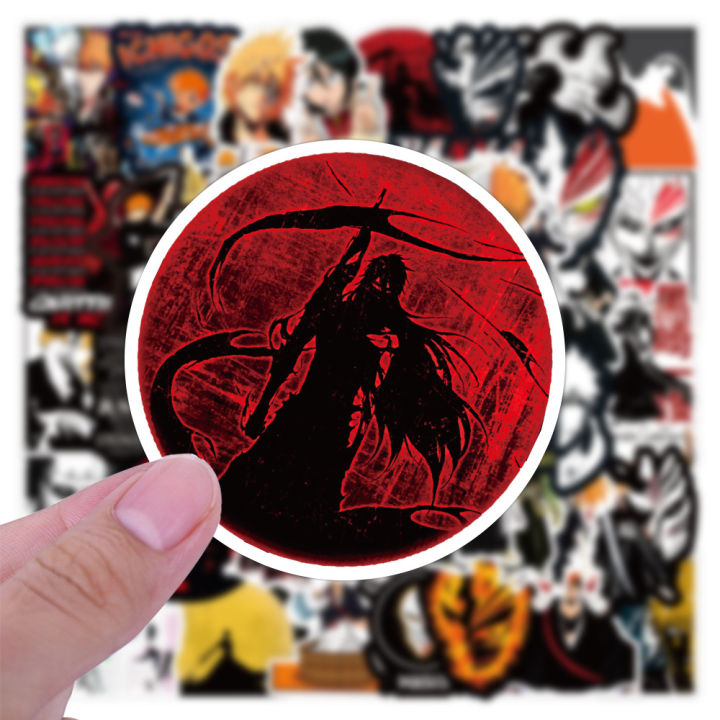 50Pcs%20Kurosaki%20Ichigo%20Bleach%20Cartoon%20Stickers%20Girls%20Rukia%20Inoue%20Sticker%20Car%20Laptop%20Skateboard%20Phone%20Kenpachi%20Anime%20Decal%20-%20Image%204