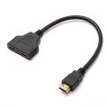 Hdmi Compatible Splitter Cable Video Switch Adapter Output Hub X Box Ps3 4 Dvd Hdtv Pc Laptop TV Hd 1080p 1 Input 2. 