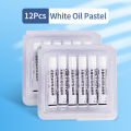 Soft Oil Pastels Set 6/18PCS White Color Artist Professional Painting Oil Pastel Stick for Painting Drawing Graffiti Art Crayons.