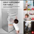 Fridge , Dfreezer Gate Lock Baby & Pet Safety Fridge Lock – Child Proof Refrigerator Door Lock | Prevent Kids & Pets from Opening Fridge | Strong Adhesive & Easy Installation | Great Supplement for Family Fridge Gate Lock. 