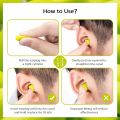 Pu Foam anti- noise waterproof Earplugs sound sleep earmups 1 pair. 