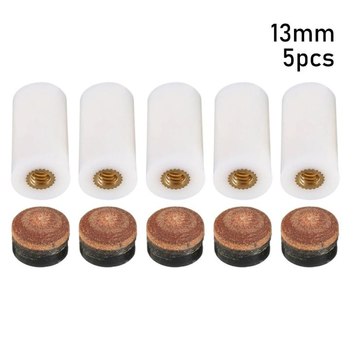 5Pcs/Pack%2010/11/12/13mm%20Billiard%20Replacement%20Set%20Pool%20Cue%20Tips%20Pool%20Billiard%20Cue%20Stick%20Ferrules%20Screw-On%20Tips%20for%20Snooker%20-%20Image%207