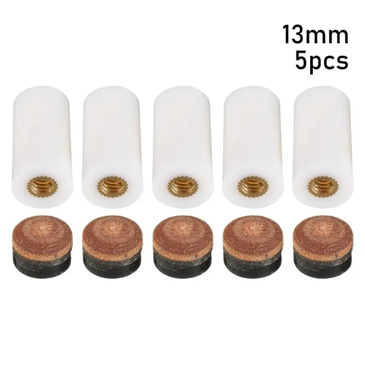 5Pcs/Pack%2010/11/12/13mm%20Billiard%20Replacement%20Set%20Pool%20Cue%20Tips%20Pool%20Billiard%20Cue%20Stick%20Ferrules%20Screw-On%20Tips%20for%20Snooker%20-%20Image%207