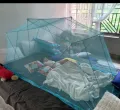 Single Bed Mosquito Net Foldable Metal Stand /Lazy adult mosquito net 3.5/6.5 fit.