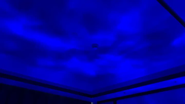 Rechargeable Night Light, Sea Light, Aurora Lamp, Remote Control, 16 Color Conversion, Brightness Adjustment, Dynamic Rotating Water Ripple, Aurora Lamp, Popular, Projector Light, Water Surface, Party