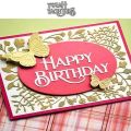 2025 New Happy Birthday Flower Metal Cutting Dies for Decoupage Card Making Scrapbook DIY Card Album Craft Decorations. 